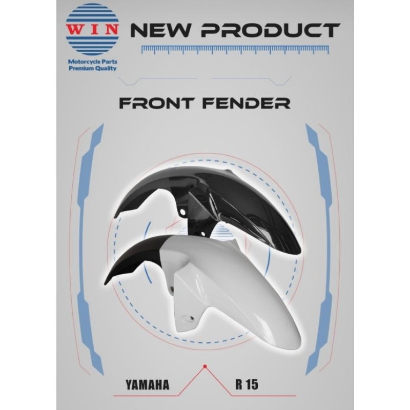 Jual NEW SPAKBOR SLEBOR DEPAN YAMAHA R15 LAMA OLD V1 HITAM PUTIH BIRU ...