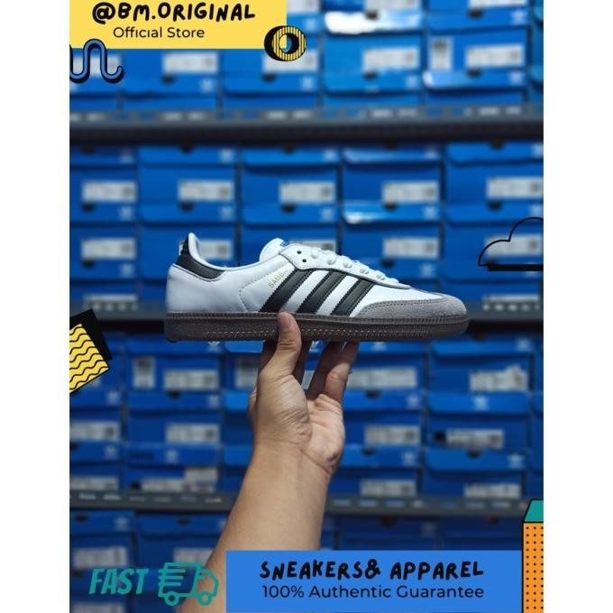 Jual ADIDAS SAMBA OG CLOUD WHITE CORE BLACK CLEAR GRANITE B75806 ...