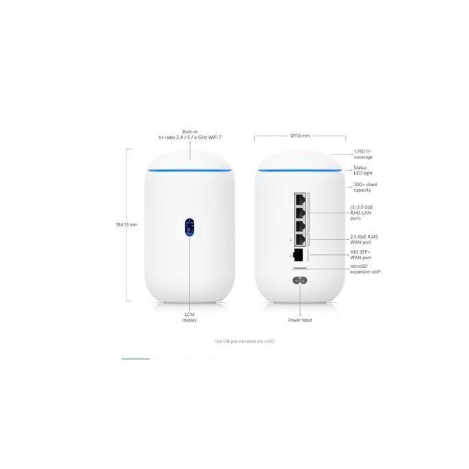Jual Ubiquiti Udr7 (15W) Desktop 10G Cloud Gateway With Integrated Wifi ...