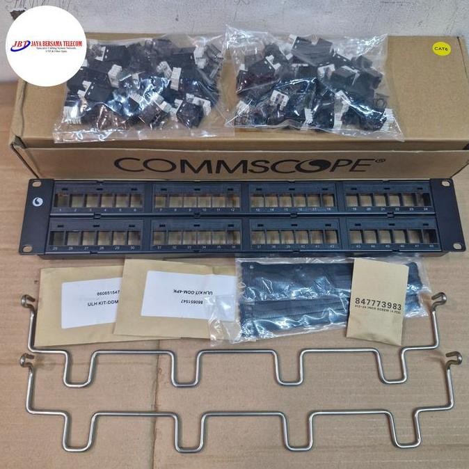 Jual Patch Panel 48Port Cat.6 Loaded/Komplit Modular Commscope Original ...