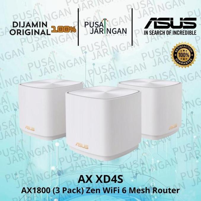 Jual Asus Zenwifi Ax Mini Xd4S Ax1800 ( 3 Pack ) Zen Wifi 6 Mesh Router ...