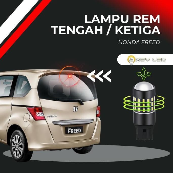Jual Lampu REM Tengah atas High Mount Break Honda Freed Lensa Super ...