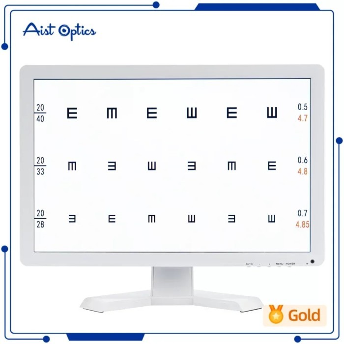Jual VC-3 SCREEN VISION CHART PANEL LED VISUAL ACUITY TESTING CHART 19 ...