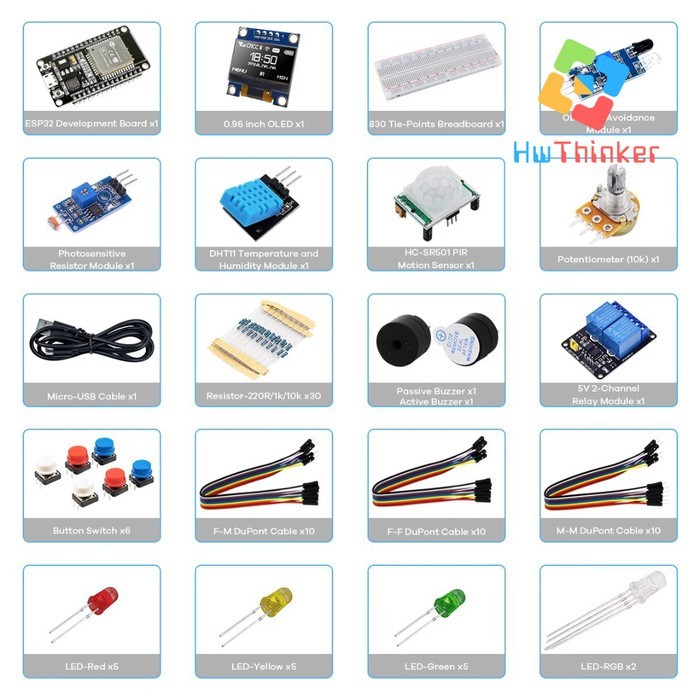 Jual Modul ESP32 Basic Startkit IOT Maker Starter Kit Learning Made ...