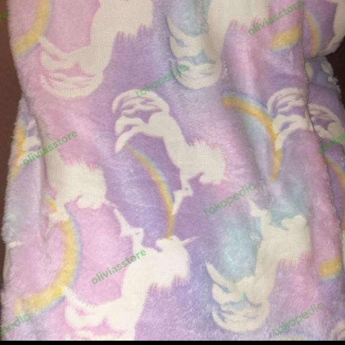 Jual Selimut King Rabbit Glow In The Dark Unicorn Rare Motif ...