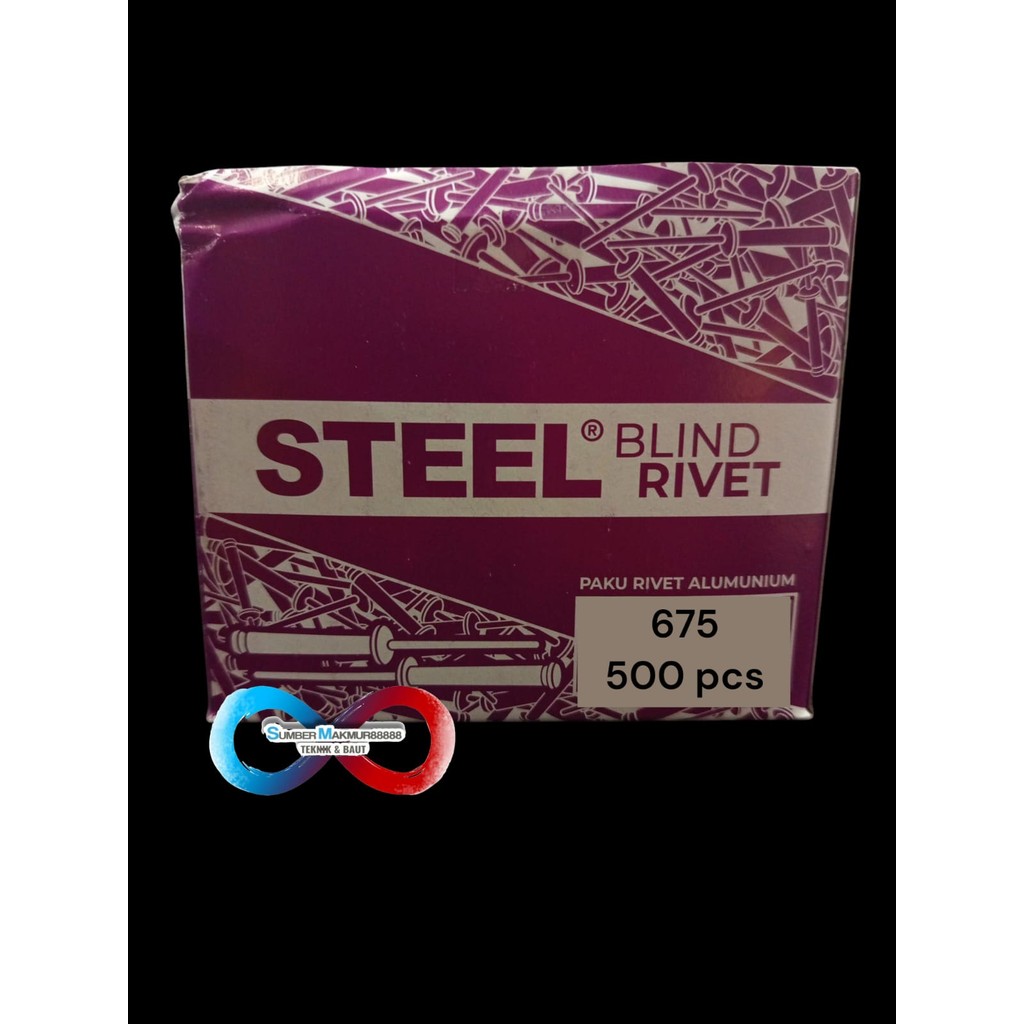 Jual BOX - Paku Rivet 675 isi 500 pcs | Shopee Indonesia