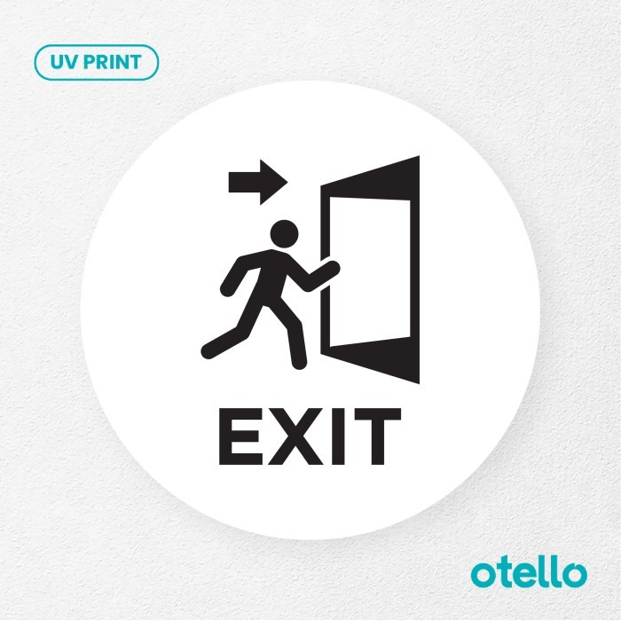 Jual Exit Sign Board Keluar Acrylic Signage Akrilik Label Sticker ...