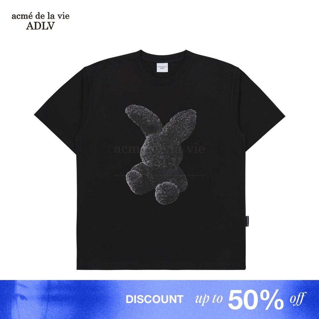 Jual [ADLV] Black Fuzzy Rabbit Short Sleeve T-Shirt Black - Kaos ...