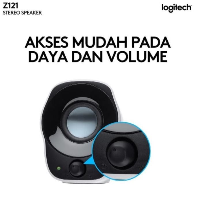 Jual LOGITECH Z121 COMPACT STEREO SPEAKER FOR PC COMPUTER LAPTOP ...