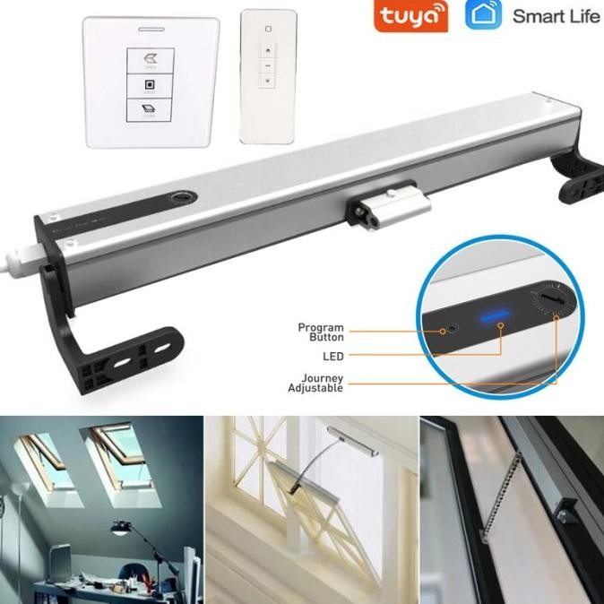 Jual Smart Home Automatic 24v DC Window Opener Electric Remote Control ...