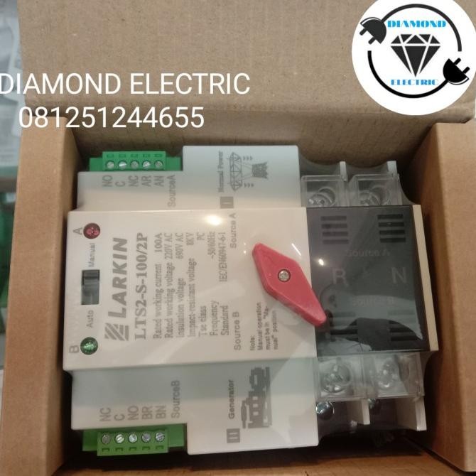 Jual Larkin Ats Otomatic Genset 2 Phase 2 Wire 100A Lts-2P | Shopee ...