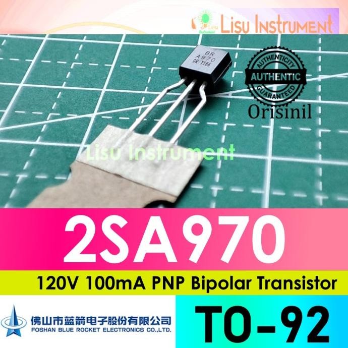 Jual (5) 2SA970 120V 100mA PNP Bipolar Transistor A970 TO-92 Blue ...