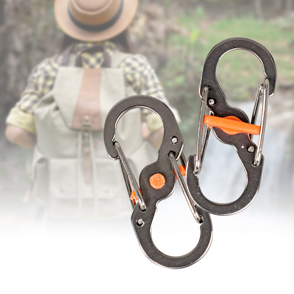 Jual S-Biner Carabiner Pengait Barang Metal Spring Hook - S1217 ...