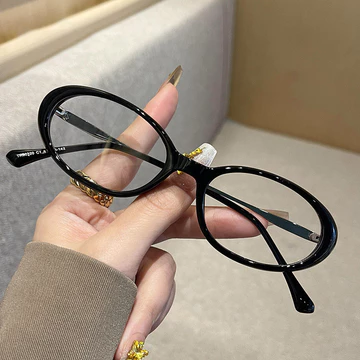 VisioBatik Kacamata Minus Photocromic Wanita Korean Style TR Metal Model Anti Blueray Anti