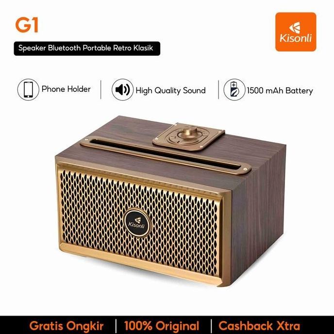 Jual CO KISONLI - Speaker Bluetooth Wireless Portable Retro Klasik - G1 ...