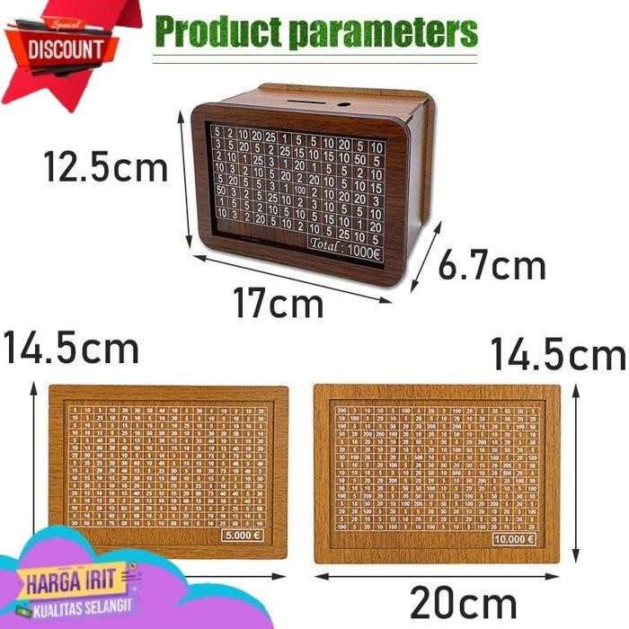 Jual PROMO CELENGAN TARGET JUMBO KAYU 1K/5K/10K HADIAH ANAK SAVE MONEY ...