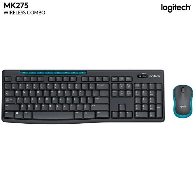 Jual Logitech Mk275 Combo Keyboard Dan Mouse Wireless Multimedia Keys ...