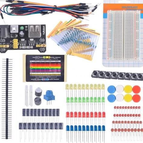 Jual Electronic Fans Kit Breadboard Cable Resistor Led For Arduino ...