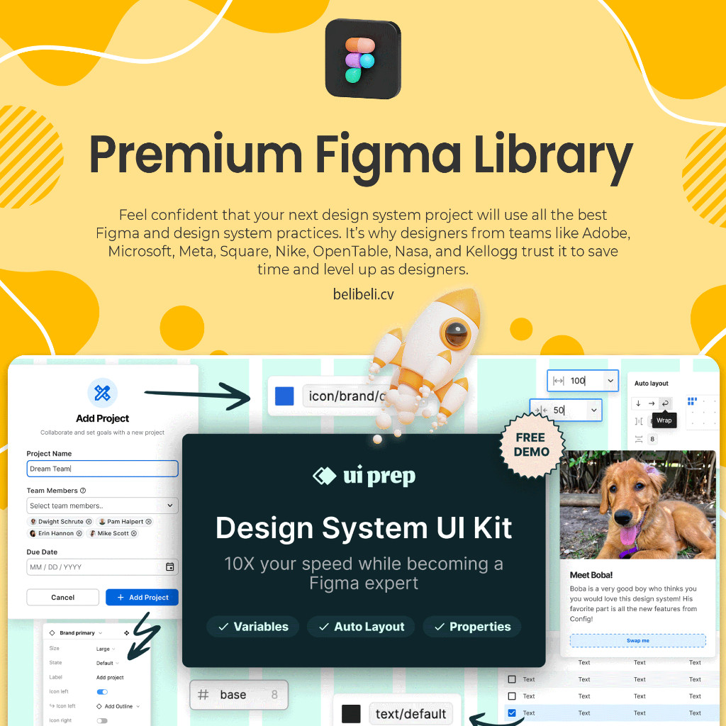 Jual Design System UI Kit for Figma UIPREP | Shopee Indonesia