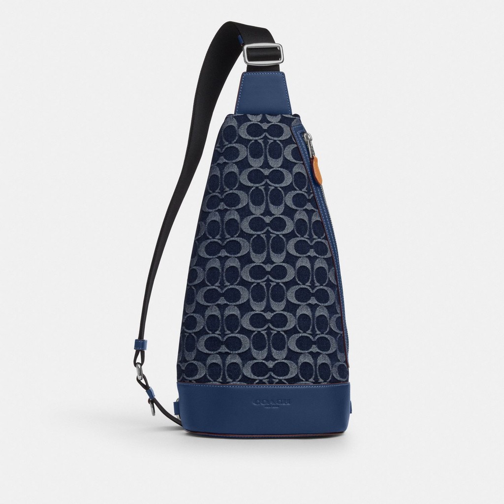 Jual Coach Dominic Sling Pack In Signature Denim - Tas Selempang Pria ...