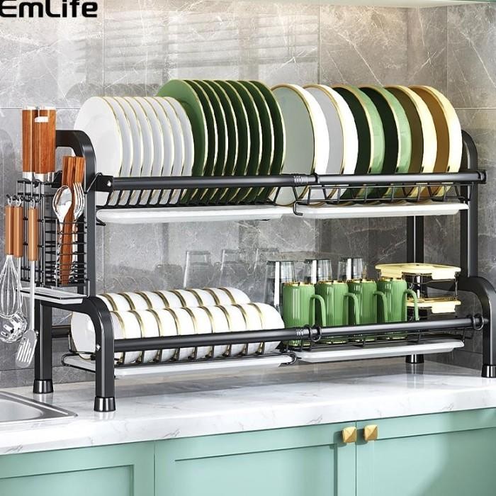 Jual Rak Piring Stainless Rak Dapur Serbaguna Rak Piring Multifungsi ...
