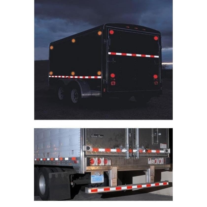 Jual RHH-1823 Bisa COD Sticker Reflector Warning Sign Merah PutihStiker ...