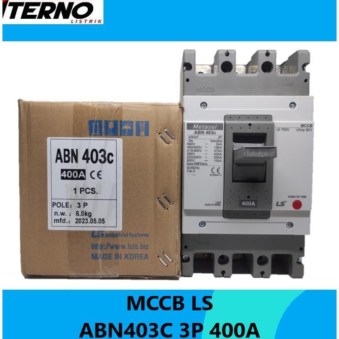 Jual Mccb Abn403c 3p 400a Ls Metasol Abn 403c New Stok Shopee Indonesia