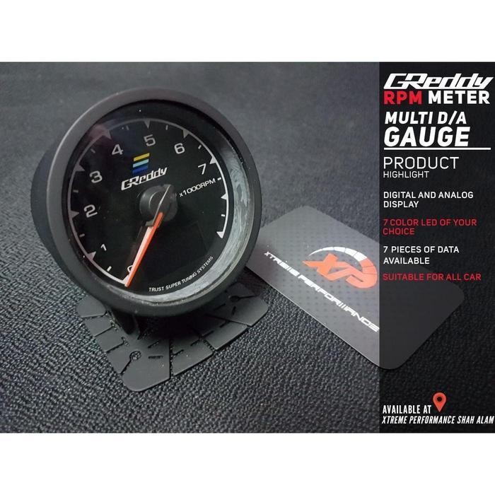 Jual Greddy Tachometer Rpm Meter / Indikator Tachometer Greedy Rpm ...