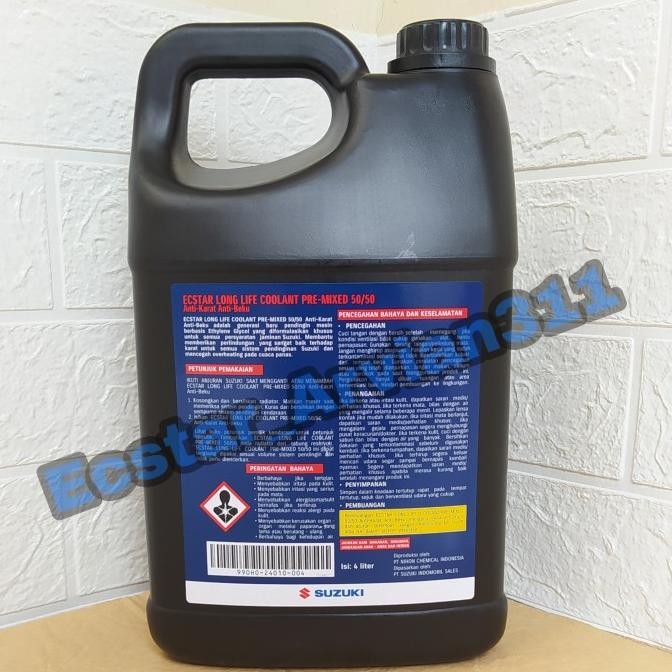 Jual Suzuki Ecstar Long Life Coolant Pre-Mixed 50/50 (Air Radiator) 4L ...