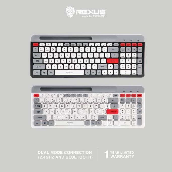 Jual Rexus Keyboard Dual Connection Mosaic Kb02 - Koneksi Ganda ...