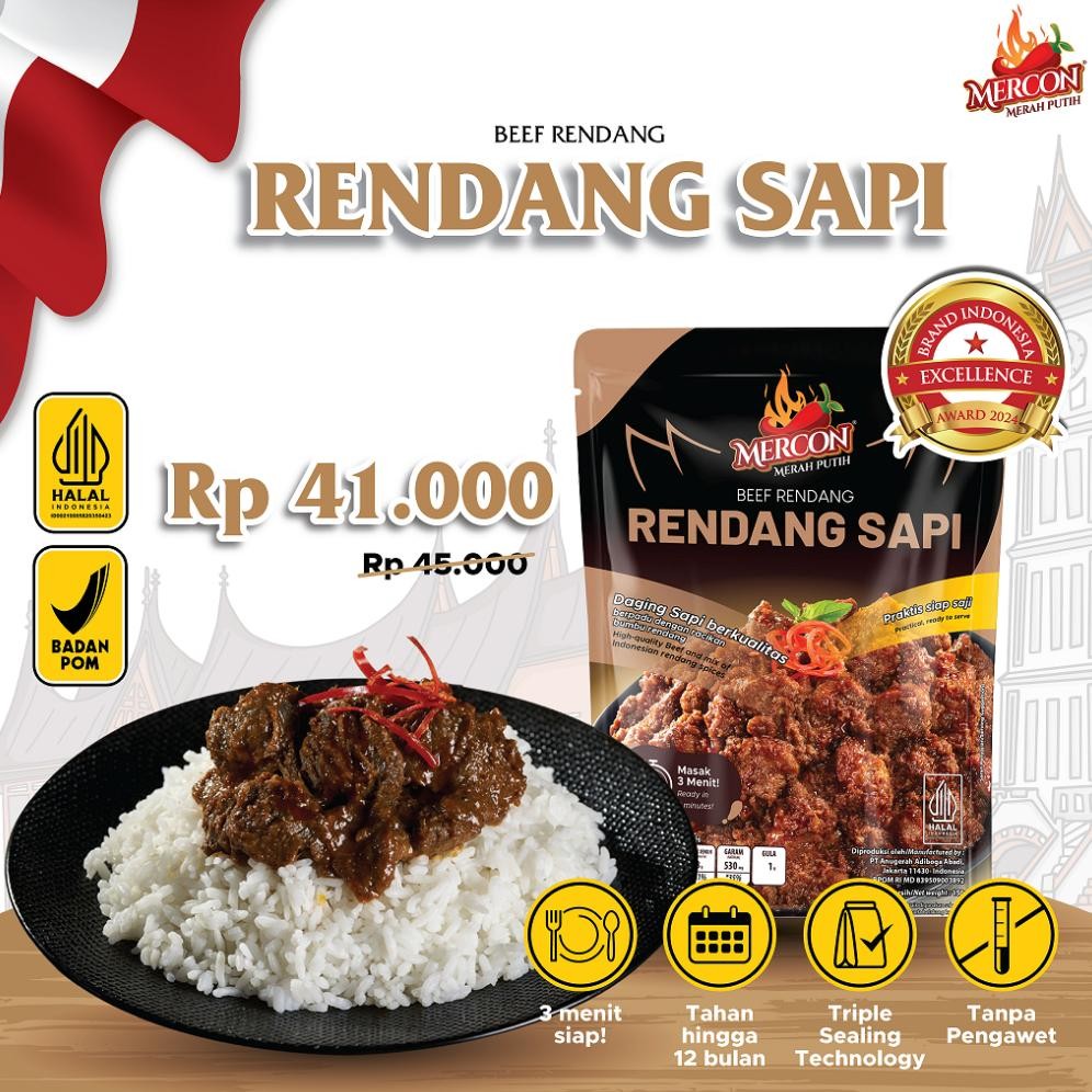Jual Mercon Merah Putih - Satuan || Limited Edition !! Rendang Sapi ...