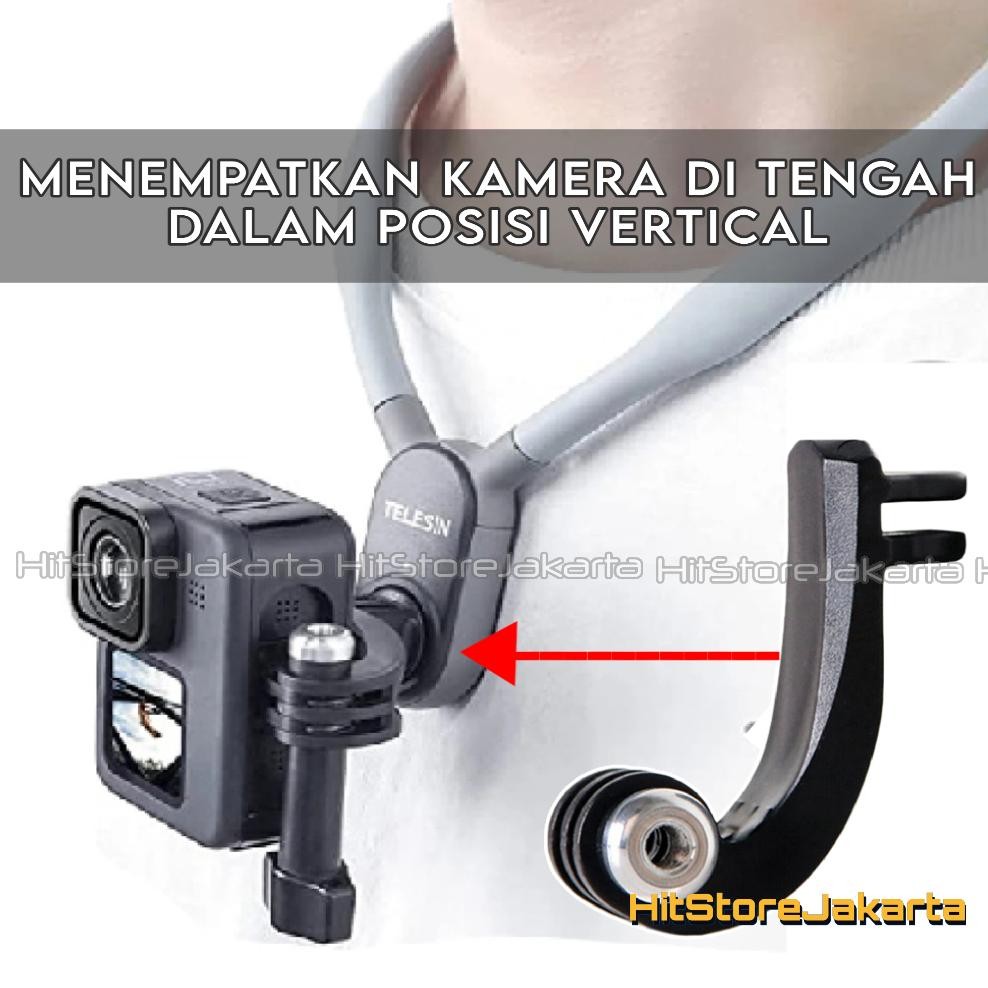 Jual ORIGINAL Vertical Centered Adapter GoPro Osmo Action Cam Vertical ...