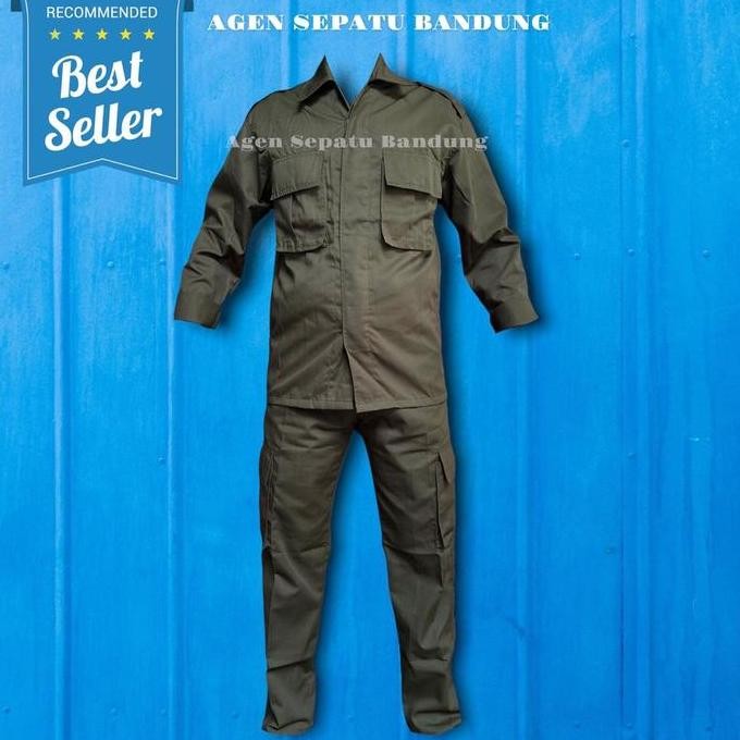 Jual SERAGAM PDL MENWA RESIMEN MAHASISWA HIJAU DRILL LAPANGAN TACTICAL ...