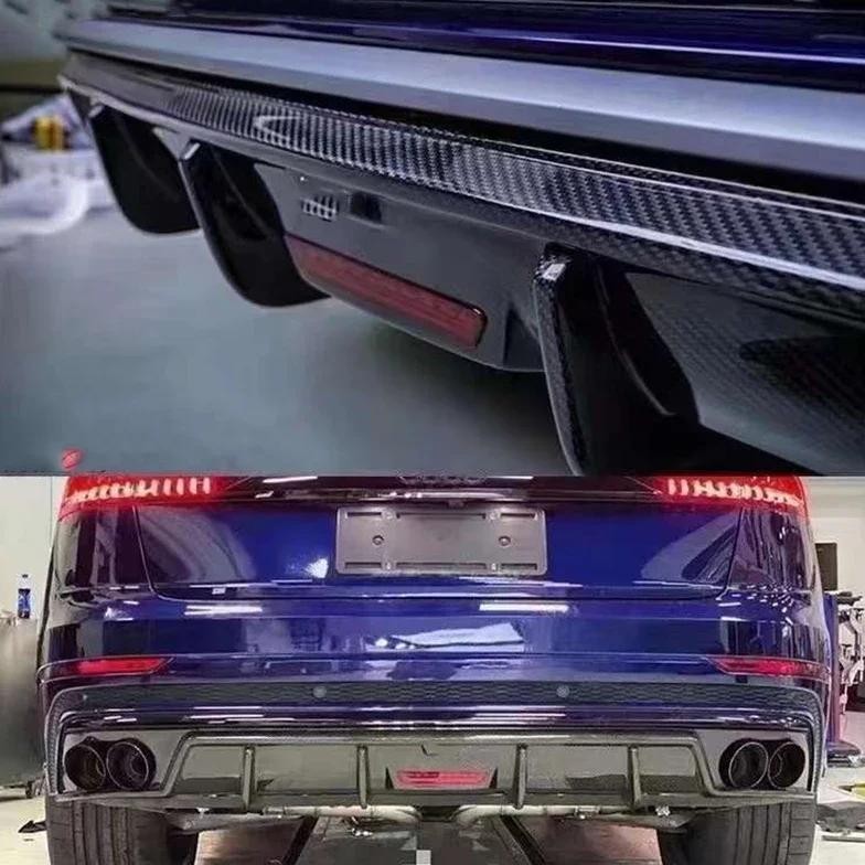 Jual For Audi Q8 SQ8 2018+ KB style Carbon Fiber Car Rear Bumper ...