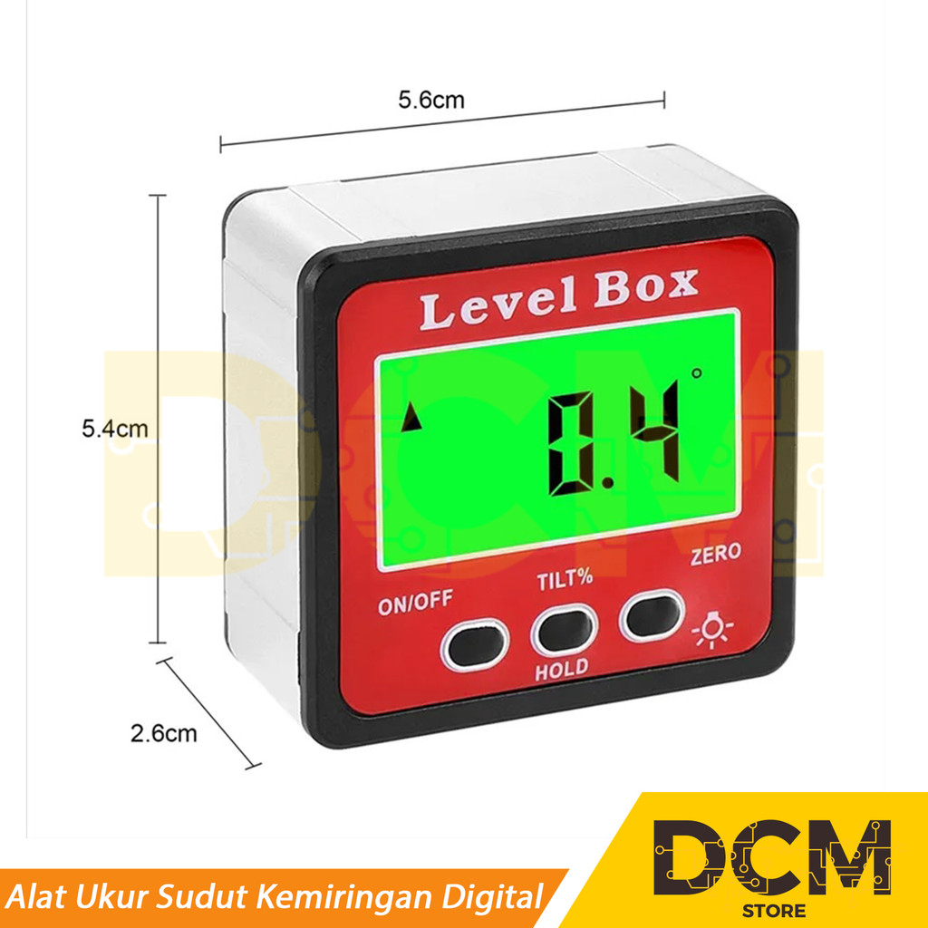 Jual Inclinometer Digital Alat Ukur Sudut Kemiringan Slope Level Box ...