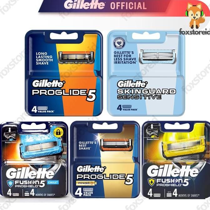 Jual BEBAS ONGKIR - GILLETTE Proglide 5 Refill Isi 4 (Power/Proshield ...