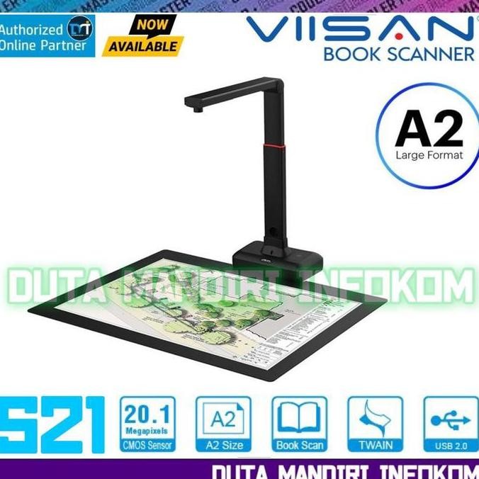 Jual Viisan S21 - A2 Large Format Overhead Document Camera Scanner New ...