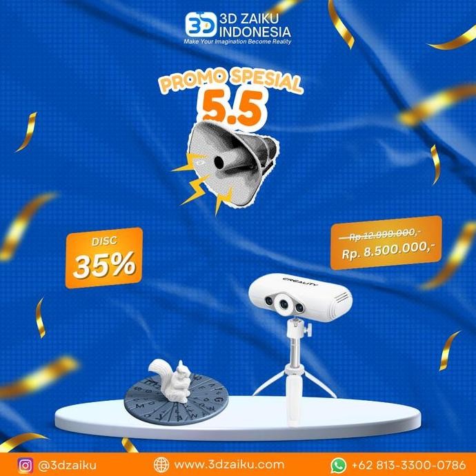 Jual Creality Cr-Scan Lizard High Detail Scan Scan Ukuran Besar No ...