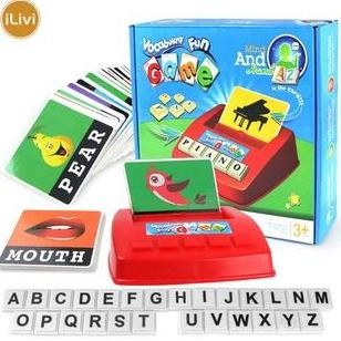 Jual English Word Game Machine English Alphabet Board Game Mother And ...