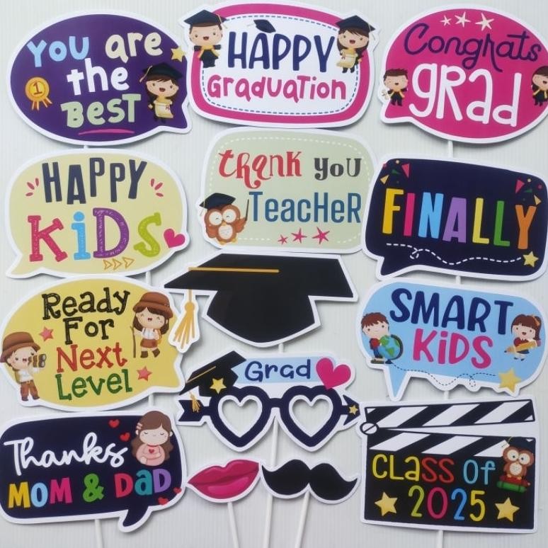 Jual xenn graduation kids 2025 props photo booth dekorasi pesta ...