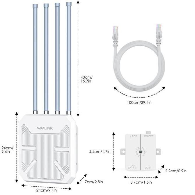 Jual Wavlink Wn573Hx1 Wifi6 Router Ap Repeater Luar Ruangan Dual Band ...