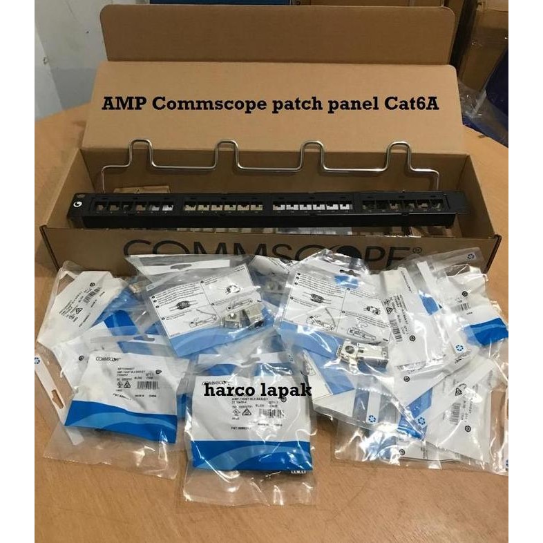 Jual Amp Commscope Patch Panel 24 Port Cat6A Original / Patch Panel ...