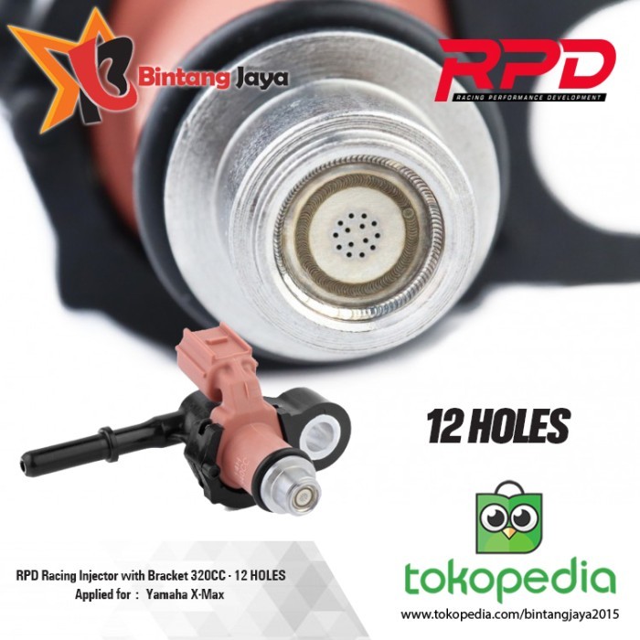 Jual RPD Racing Injector with Bracket For X-Max 320CC - 12 HOLES ...