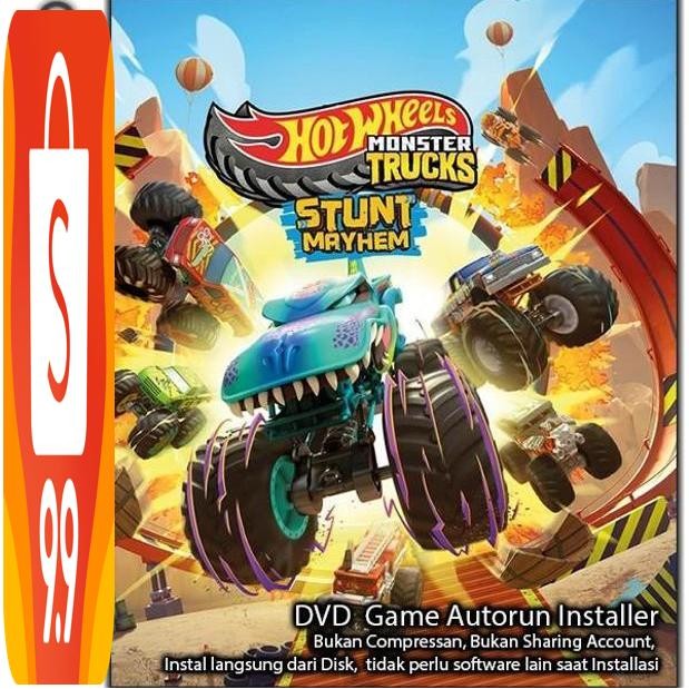 Jual hot wheels monster trucks: stunt mayhem pc game buy free