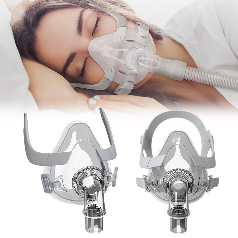 Jual Al Mubarokk Full Face FM50 CPAP Mask Universal Respirator Nose ...