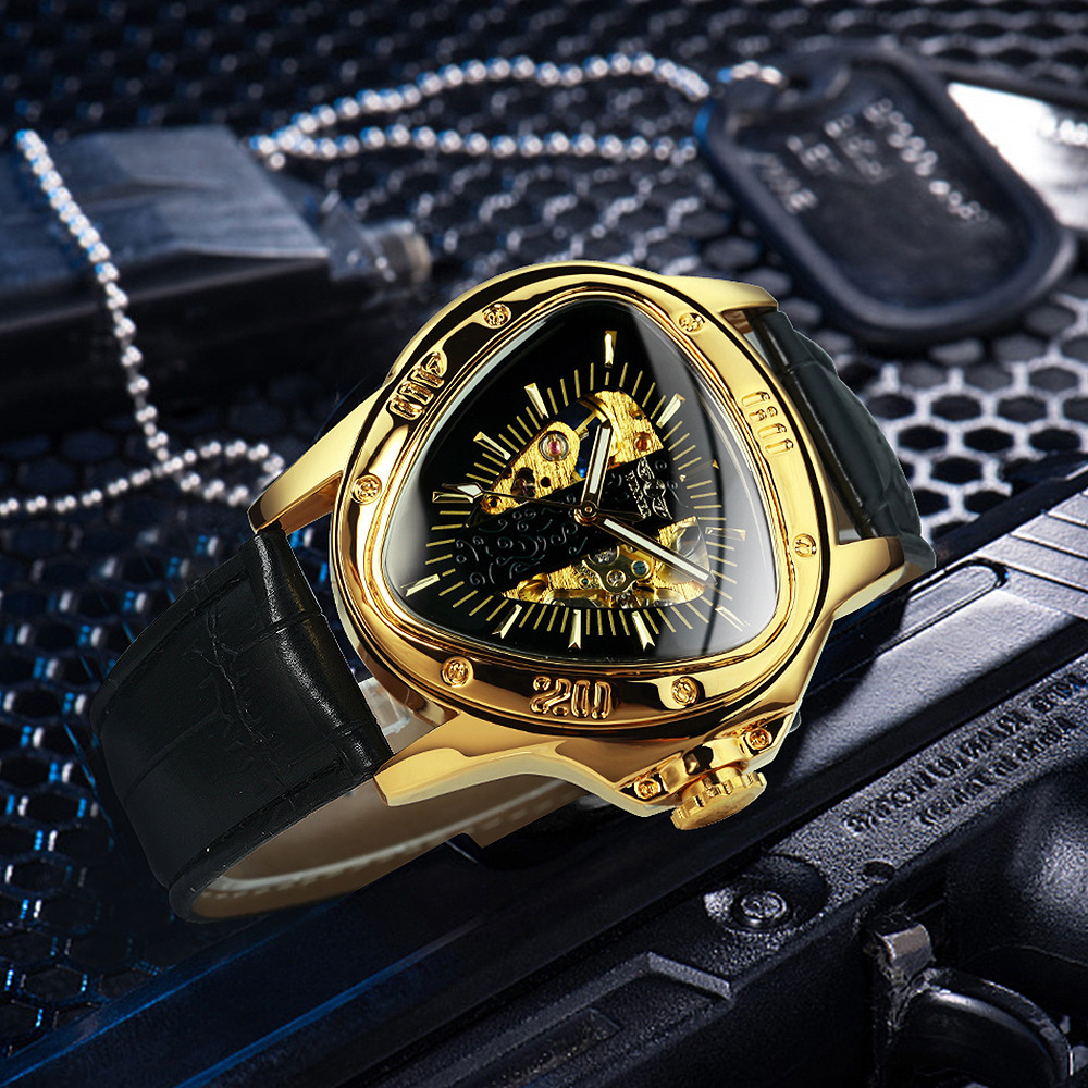 Jual WINNER Sports Military Skeleton Automatic Mechanical Watch for Men ...