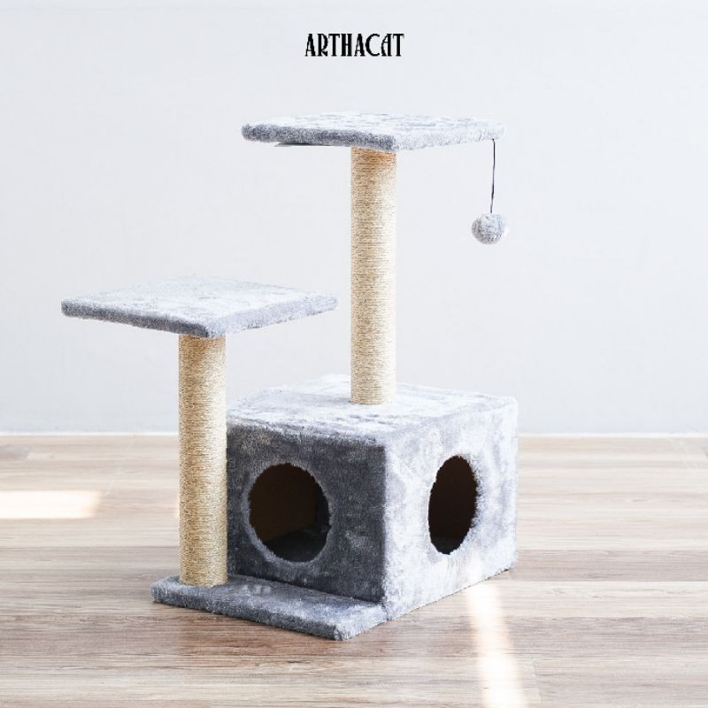 Jual ARTHACAT - CAT TREE QATTUS - GARUKAN RUMAH KUCING | Shopee Indonesia