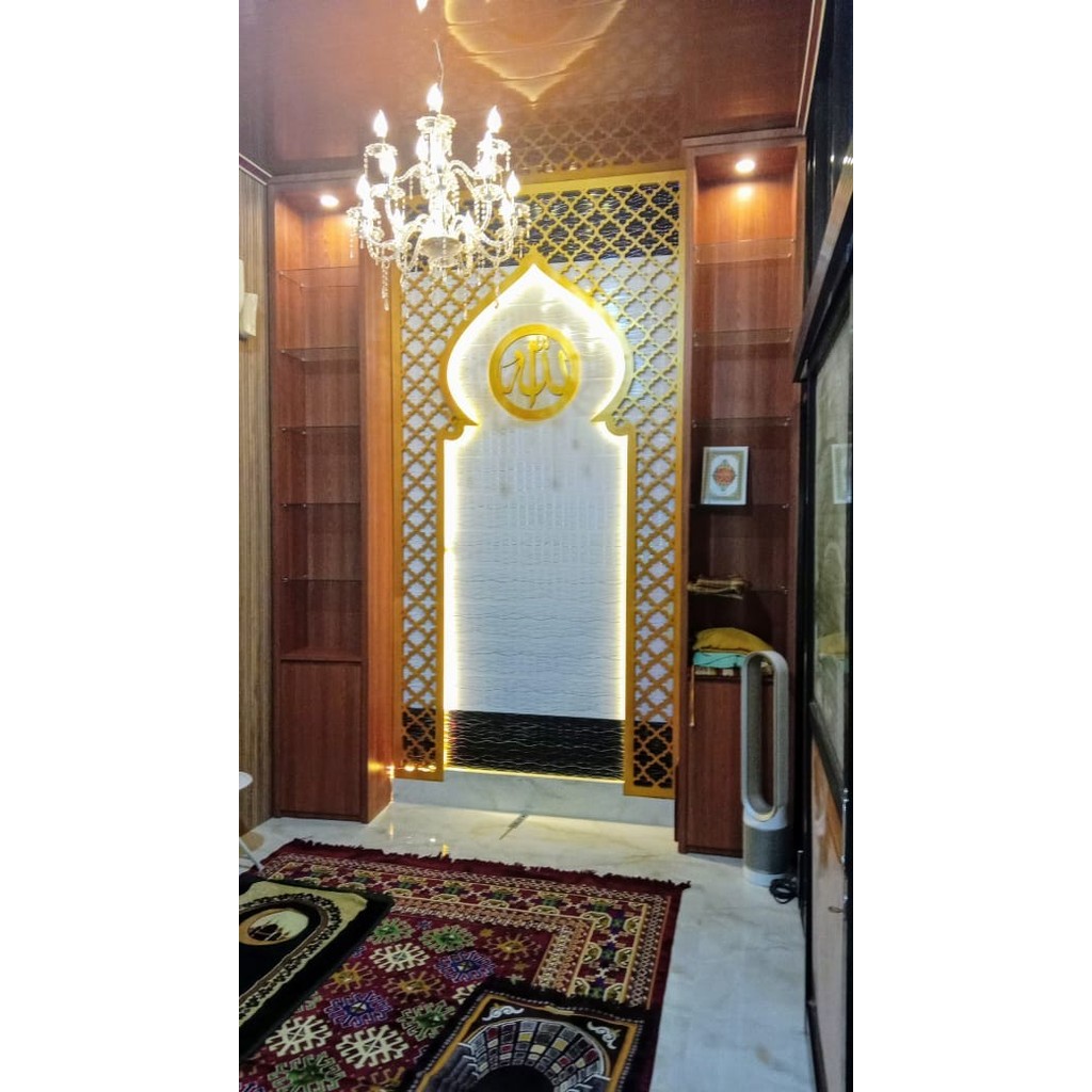 Jual Mihrab PVC Board 9mm 120x240 Warna Gold + LED | Shopee Indonesia