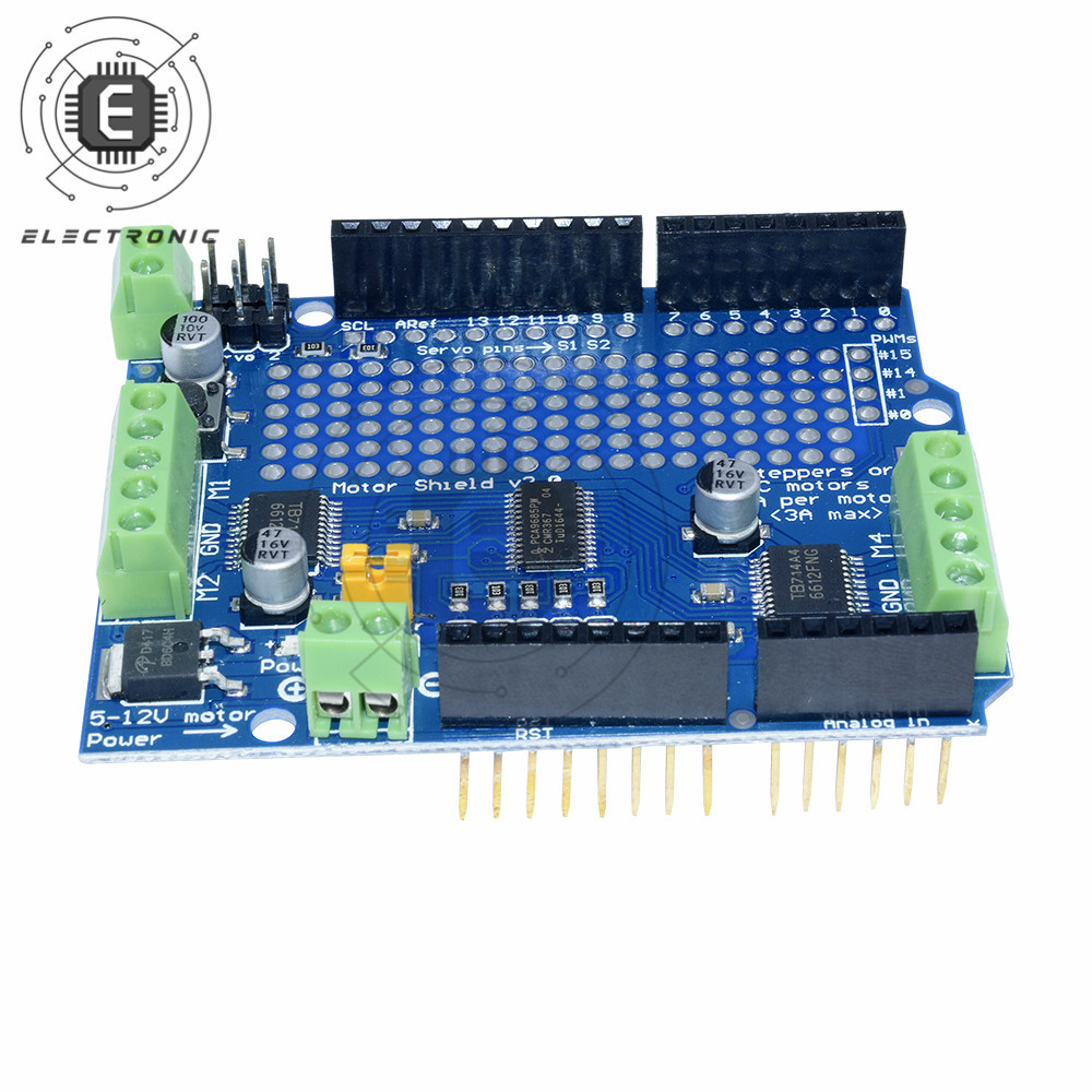 Jual RAPEX TB6612 Stepper Motor Module PCA9685 PWM Servo Driver Shield ...