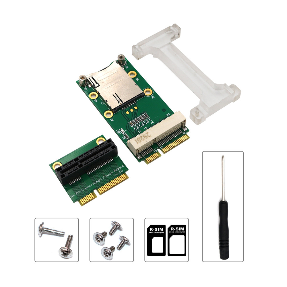 Jual DAMO Network Card Mini PCIE Network Adapter Riser Card Vertical ...